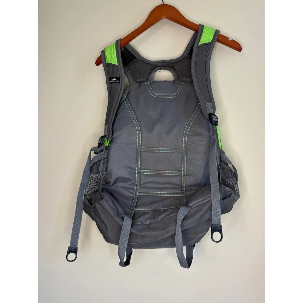High Sierra‎ Loop Backpack, Green & Gray for Work, School, Travel.